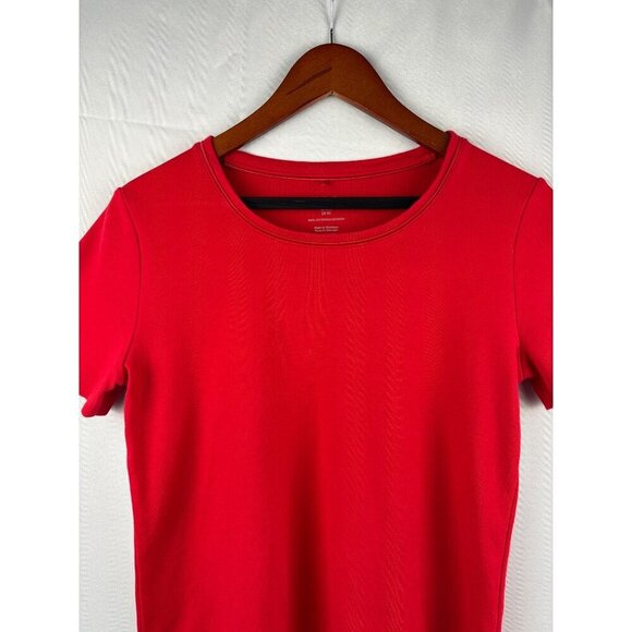 White Stag Red Short Sleeve T-Shirt S (4-6) 100% Cotton Made In Nicaragua - Picture 1 of 5